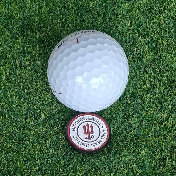 Man Utd Metal Golf Ball Marker Gift - Golf Gift