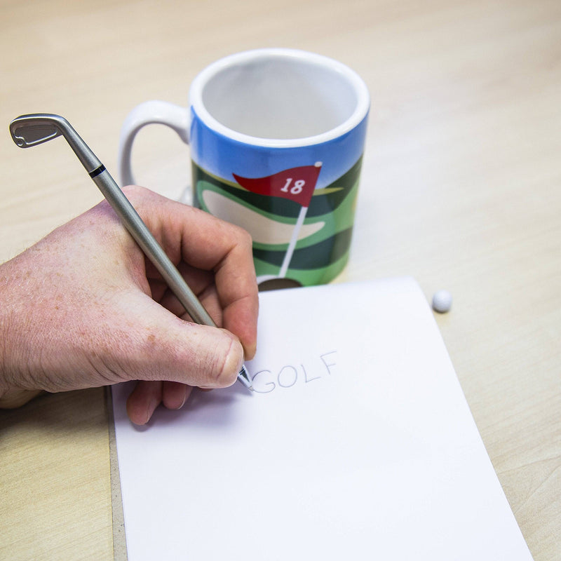 Longridge Golf Mug and Mini Putter - White - Golf Gift