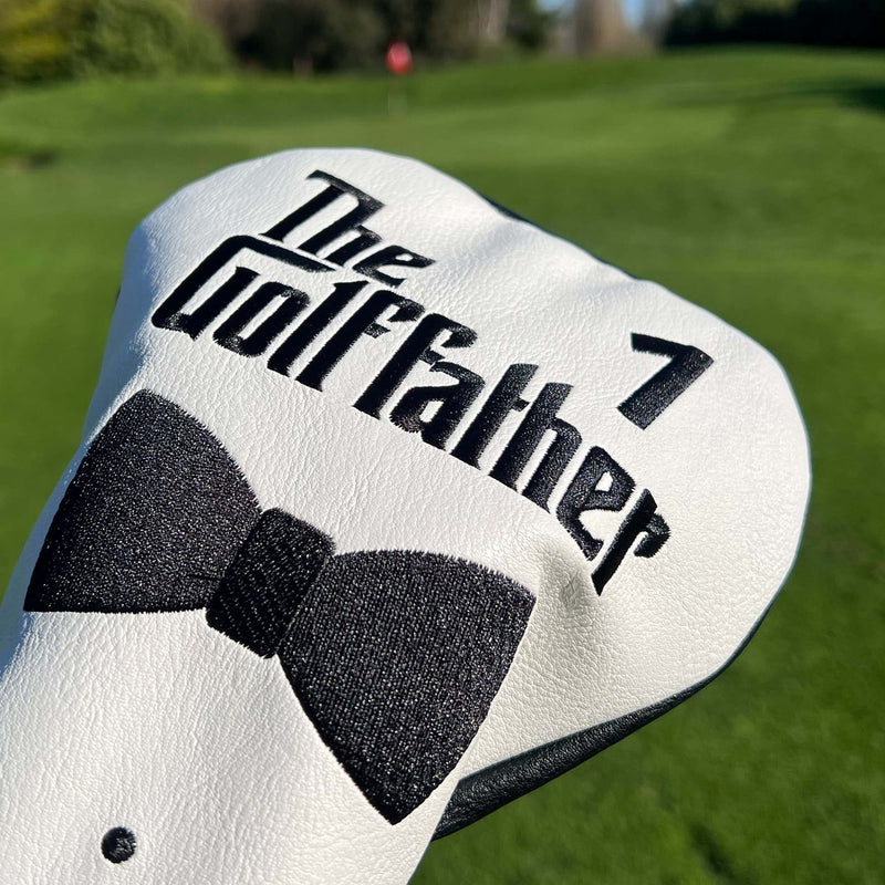 Shanker Golf Driver Headcover - The Golf Father Driver Cover - Funny Golf Club Cover for a Golf Lover, Gift for Dad - Tour Grade PU Leather, Waterproof, Soft Lining, Embroidered Logos - Golf Gift