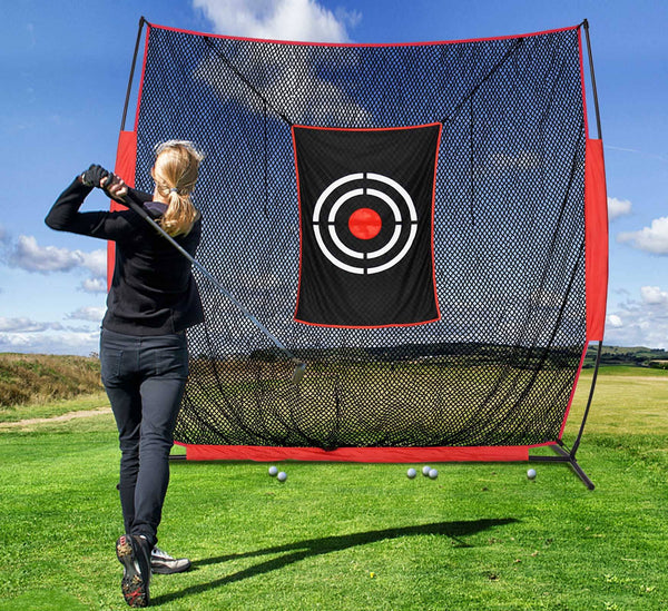 Golf Practice Hitting Nets for Backyard Driving Indoor Use Heavy Duty Practice Golf Driving Nets for Backyard Premium Portable Golf Impact Nets Cages with Frame and Net for Men - Golf Gift