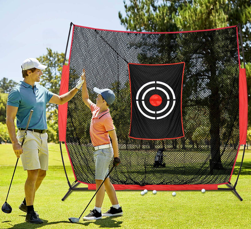 Golf Practice Hitting Nets for Backyard Driving Indoor Use Heavy Duty Practice Golf Driving Nets for Backyard Premium Portable Golf Impact Nets Cages with Frame and Net for Men - Golf Gift