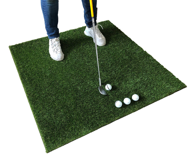 LARGE GOLF GRASS PRACTICE MAT | DRIVING CHIPPING PITCHING PUTTING (150cm x 100cm) - Golf Gift