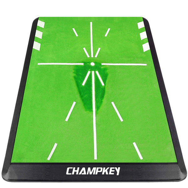 CHAMPKEY Premium Golf Impact Mat 1.0 Edition | Analysis Swing Path and Correct Hitting Posture Golf Practice Mat | Advanced Guide and Rubber Backing Golf Hitting Mat - Golf Gift