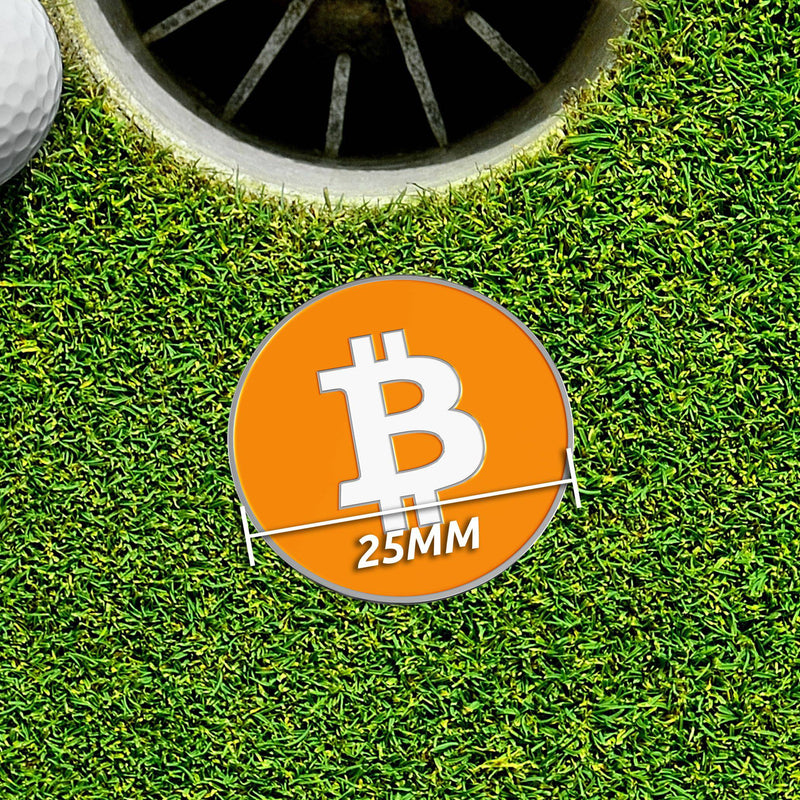 Shanker Golf Ball Marker - Bitcoin Funny Golf Ball Marker & Hat Clip - Funny Golf Accessories - Parody Magnetic Golf Ball Marker - Golf Ball Marker Tool - The Perfect Funny Golf Gift for Men - Golf Gift