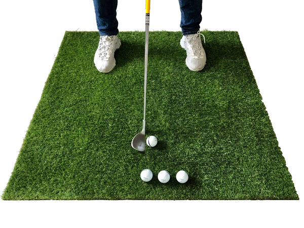 LARGE GOLF GRASS PRACTICE MAT | DRIVING CHIPPING PITCHING PUTTING (150cm x 100cm) - Golf Gift