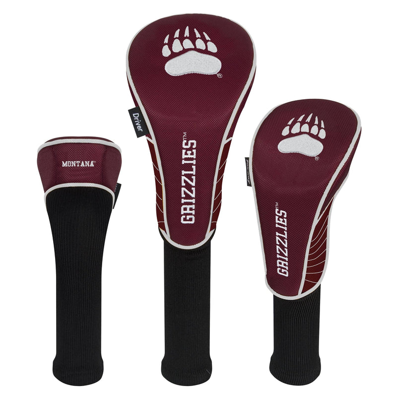 Team Effort Montana Grizzlies Set of Three Headcovers - Golf Gift