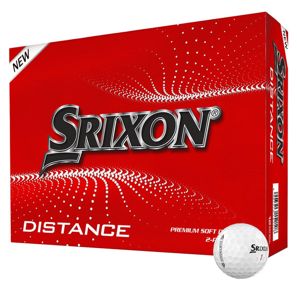 Srixon Distance 10 {NEW MODEL} - Dozen Golf Balls - High Velocity and Responsive Feel - Resistant and Durable - Premium Golf Accessories and Golf Gifts, White - Golf Gift