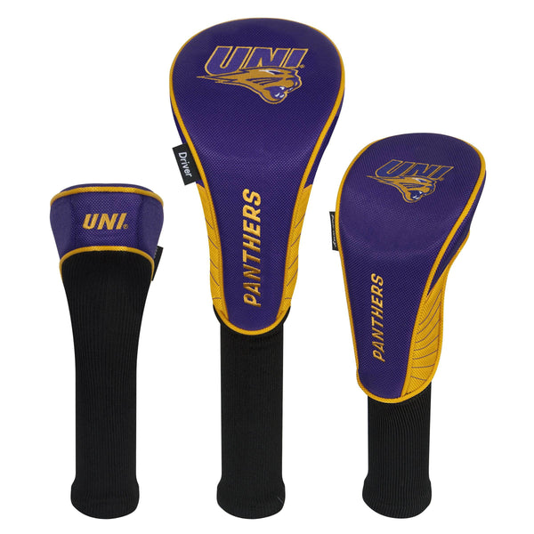 Team Effort UNI Panthers Set of Three Headcovers - Golf Gift