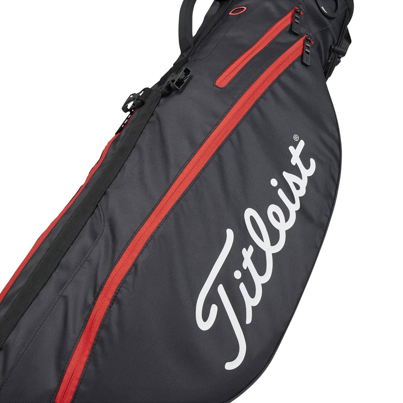 Titleist Premium Carry Golf Bag, Black/Black/Red - Golf Gift