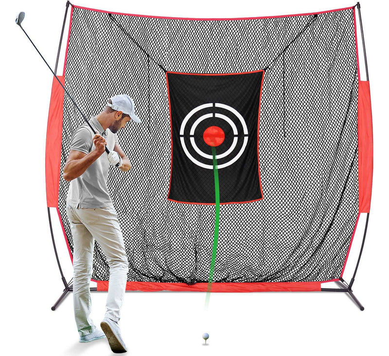 Golf Practice Hitting Nets for Backyard Driving Indoor Use Heavy Duty Practice Golf Driving Nets for Backyard Premium Portable Golf Impact Nets Cages with Frame and Net for Men - Golf Gift