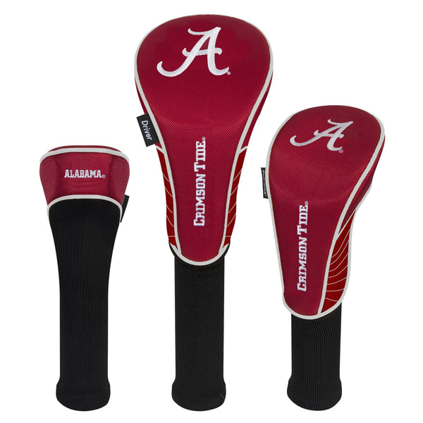 Team Effort Alabama Crimson Tide Set of Three Headcovers - Golf Gift