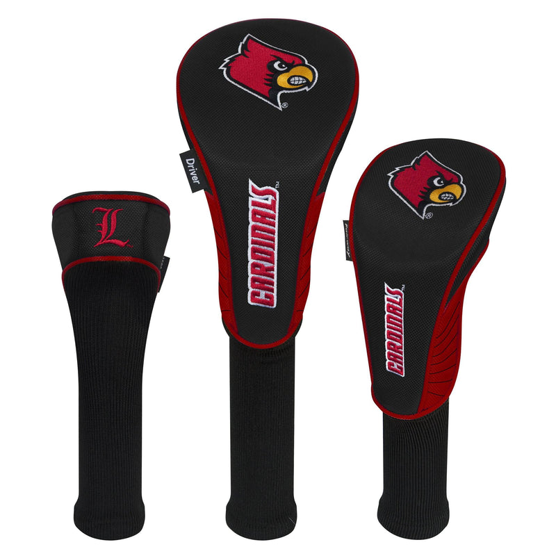 Team Effort Louisville Cardinals Set of Three Headcovers - Golf Gift