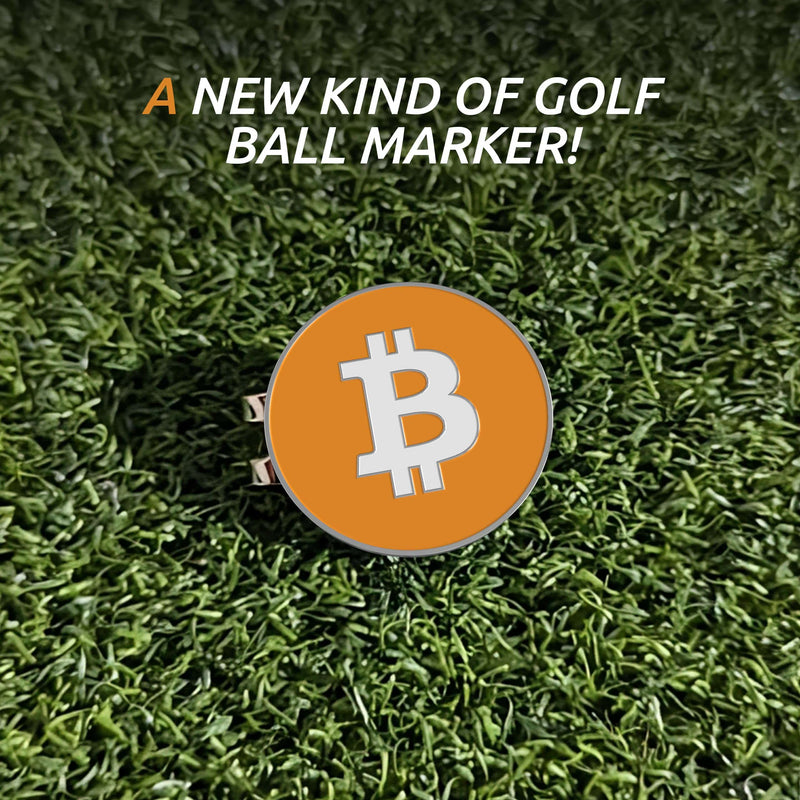 Shanker Golf Ball Marker - Bitcoin Funny Golf Ball Marker & Hat Clip - Funny Golf Accessories - Parody Magnetic Golf Ball Marker - Golf Ball Marker Tool - The Perfect Funny Golf Gift for Men - Golf Gift