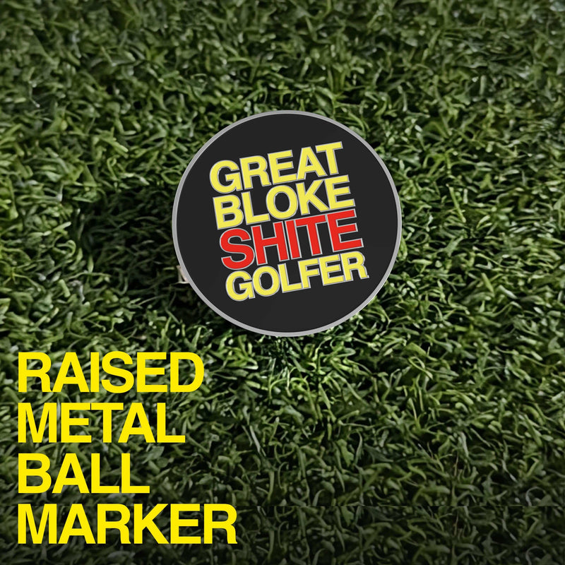 Shanker Golf Balls Gift Set - Shite Golfer Starter Pack - Sleeve of 3 Balls, Ball Marker & Wooden Tees Set - Perfect Funny Gift for Golfers - Funny Rude Horrible Golf Balls Set - Novelty Golf Gift - Golf Gift