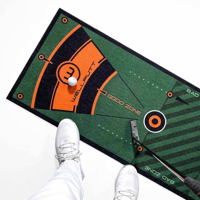 Wellputt - Golf Putting Training Mat - 3m / 10ft Green - Golf Gift