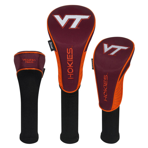 Team Effort Virginia Tech Hokies Set of Three Headcovers - Golf Gift