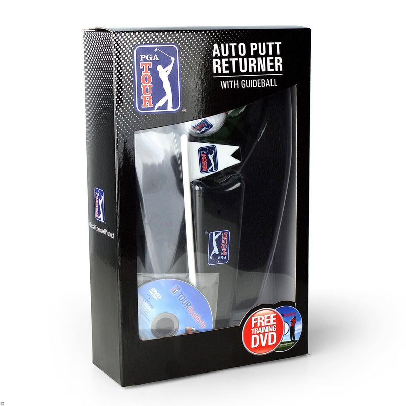 PGA Tour Pure Putt - Auto Putt Returner with Guideball,Black - Golf Gift