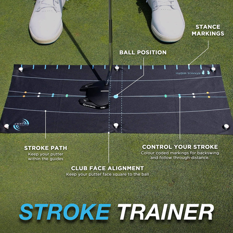 ME AND MY GOLF Stroke Trainer - Putting Arc and Aim Target - Includes Instructional Training Videos, Black & Longridge Men'sPractice Aid Tour Rodz Alignment Sticks Accessory Golf, Orange, Tu EU UK - Golf Gift