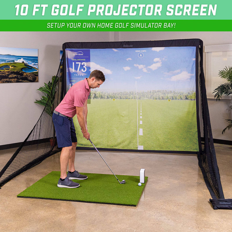 GoSports 10 ft Golf Simulator Impact Screen - Golf Gift