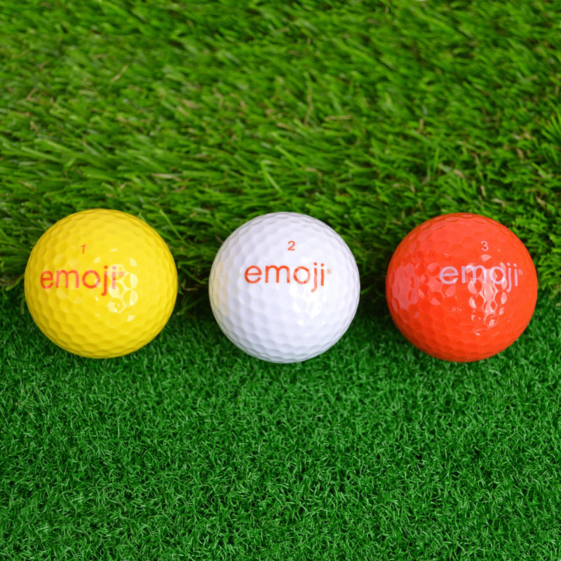 Emoji Official Novelty Fun Golf Balls - 6 Pack, Multicolor - Golf Gift