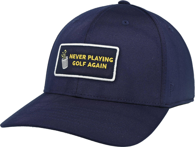 PUMA Golf Men's Never Playing Golf Again Cap, Navy Blazer-White Glow, OSFA, Navy Blazer-White Glow, One Size - Golf Gift