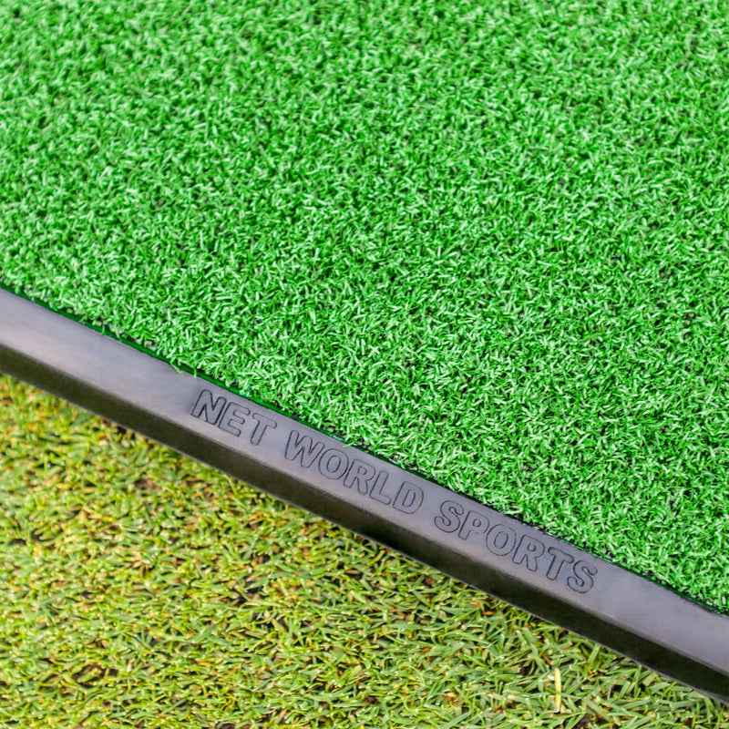 FORB Launch Pad Golf Practice Mat (Fairway/2-in-1) (60cm x 30cm) - Mini Golf Mat Choose From Realistic Fairway & Semi-Rough Lies (Fairway) - Golf Gift