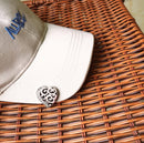 Adhere Golf Ball Markers Personlized Colourful Diamond Logo with A Magnetic Hat Clips,Golf Accessories for Men & Women, Premium Golf Gifts (Heart-Shaped)