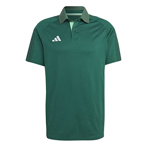 adidas Men's Polo Shirt (Short Sleeve) Tiro 23 Competition Polo Shirt, Drkgrn/Beamgr, HU1345