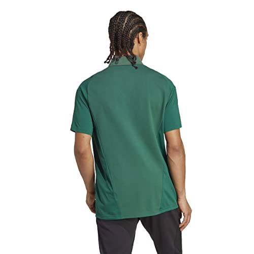 adidas Men's Polo Shirt (Short Sleeve) Tiro 23 Competition Polo Shirt, Drkgrn/Beamgr, HU1345