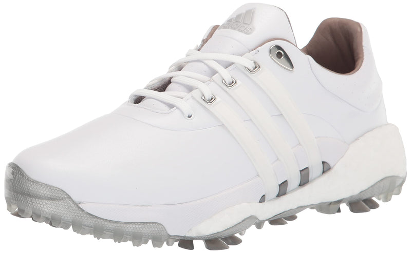 adidas Men's TOUR360 22 Golf Shoes, Footwear White/Footwear White/Silver Metallic