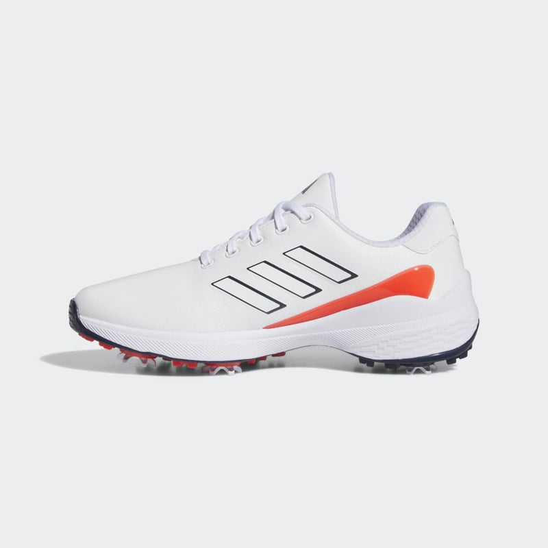 adidas Men's ZG23 Golf Shoe, Ftwr White/Collegiate Navy/Bright Red