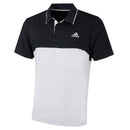 adidas Ultimate 365 Heather Blocked Polo - Black Heather/Grey One Heather