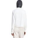 adidas Women's Train Essentials Minimal Branding 1/4 Zip Cover Up Track Top,White