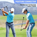 AevQuas Golf Swing Training Aid, Adjustable Golf Swing Trainers Aid Golf Alignment Stick Indoor & Outdoor Foldable Training Aids Swing Trainer Golf Forearm Rotation Training for Beginner Professional