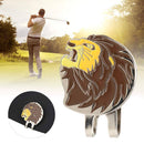 Golf Ball Markers Portable Mini Beautiful Lion Ball Marker with Strong Magnetic Golf Hat Clip Accessory