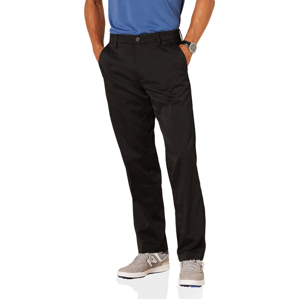 Amazon Essentials Men's Classic-Fit Stretch Golf Trousers (Available in Big & Tall), Black