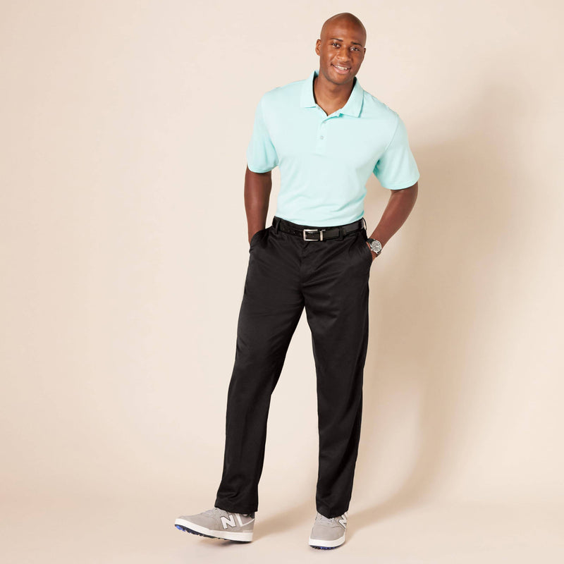 Amazon Essentials Men's Classic-Fit Stretch Golf Trousers (Available in Big & Tall), Black