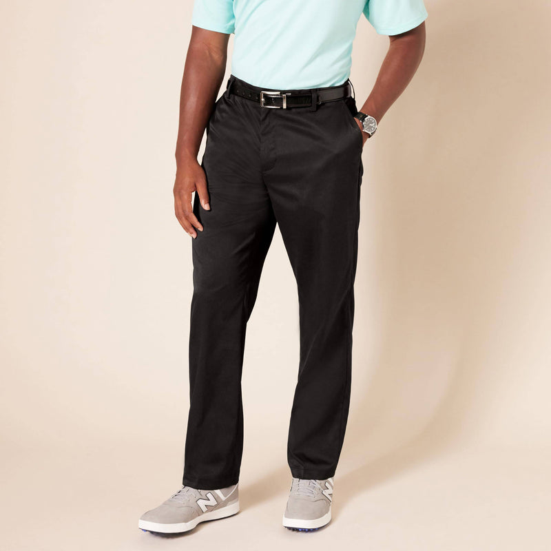 Amazon Essentials Men's Classic-Fit Stretch Golf Trousers (Available in Big & Tall), Black