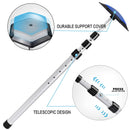 Adjustable Golf Travel Bag Support Rod Golf Club Arm Stiff Alloy Rod for Golf Bag Adjustable 4 Telescoping Section, Golf Support Cover Stick Bag Protective Golf Bag Support Frame (Navy 20-53")