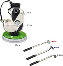 Mini Golf Bag Desk Pen Set with Clock – White & Blue