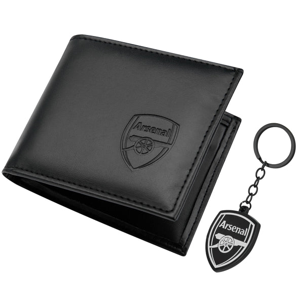 Arsenal F.C. Sports Fan Wallet Accessories Set with Card Slots & Coin Pocket, Supporters' Gear - Football Gifts for Men