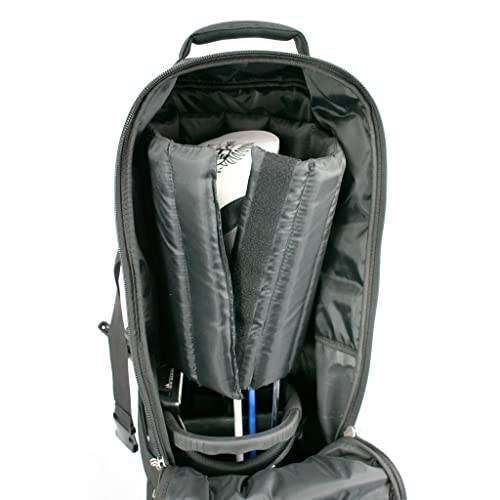Asbri Golf Tech Deluxe Voyager Travel Cover and Flight Bag - Black/Silver, FB-DEL