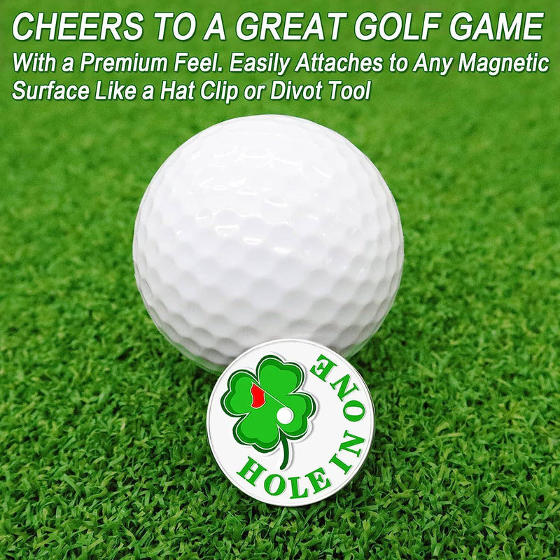AXKAL Golf Ball Marker Hat Clip Tool for Men Women 5 Pack Set, Golf Ball Markers Assorted Patterns Mark Golf Divot Tool Accessories Bright Color (5 Pc Mixed Marker)