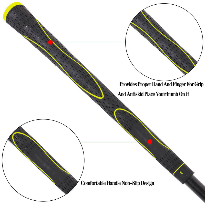 AXKAL Golf Swing Trainer Training Aid Warm-Up Strength Speed Stick Tempo Ball Practice Tool 40 Inches Black, Golf Club Equipment Aids On-Course Accessory Grip Strength Outdoor (40 Inches（102cm)-Black