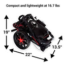 Bag Boy Nitron Auto-Open Golf Push Trolley – Black/Red