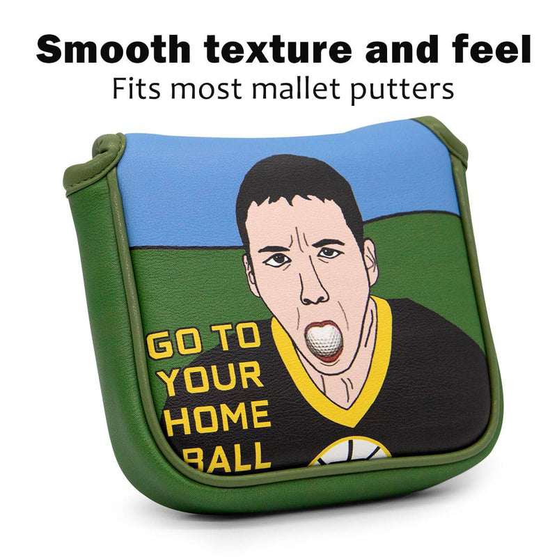 Funny Golf Putter Cover Square Mallet Putter Head Cover Headcover - Synthetic Leather Golf Club Head Cover for Mallet Putters fits for All Brand