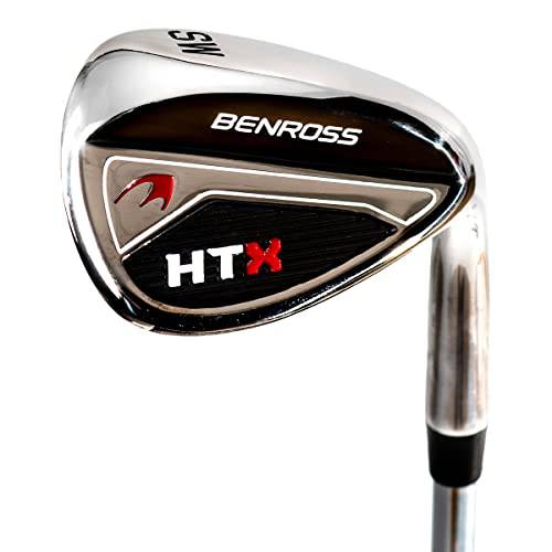 Benross HTX Golf Clubs Full Set with Cart Bag, Driver, Fairway Wood, Hybrid, Irons 5-SW, Mallet Putter - Graphite Shafts, All-Weather Grips, Trolley Bag- Golf Club Sets for Men