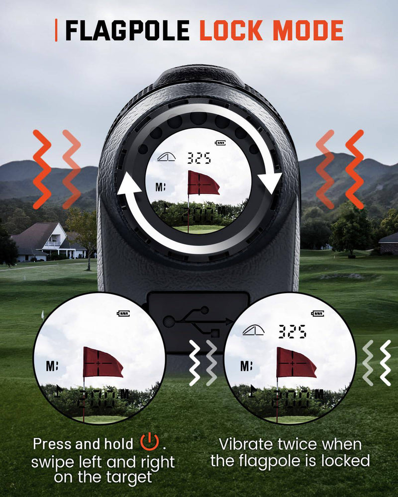 Golf Rangefinder with Slope