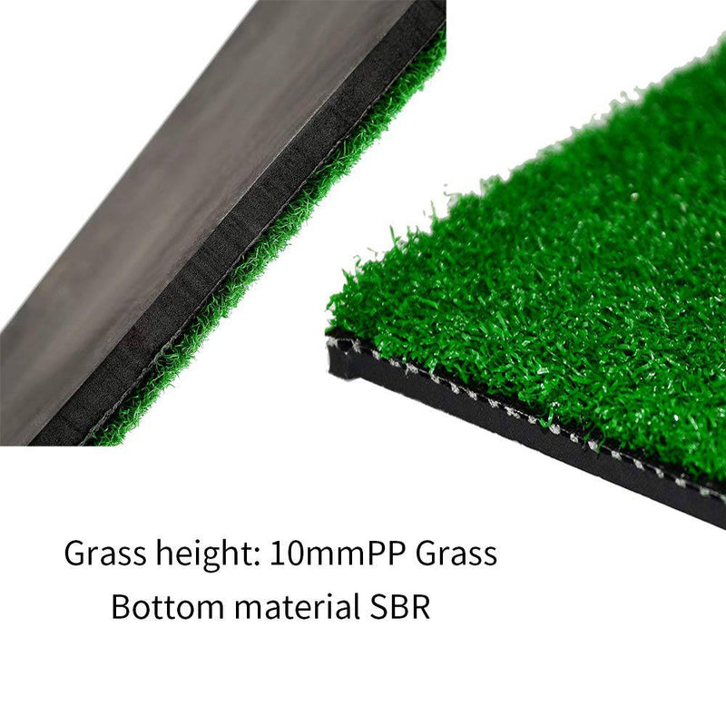 12"x24" Golf Mat, Practice Hitting Mat with Rubber Tee Holder Realistic Grass Putting Mats Portable Outdoor Sports Golf Training Turf Mat Indoor Office Equipment