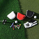 BigTeeth Golf Mallet Putter Head Cover Golf Club Protector Fit for Odessey Backstryke Centre Shaft Putter (Black)